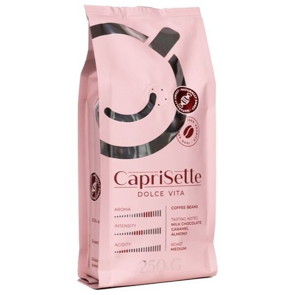 Coffee beans Caprisette Dolce Vita, 250 g