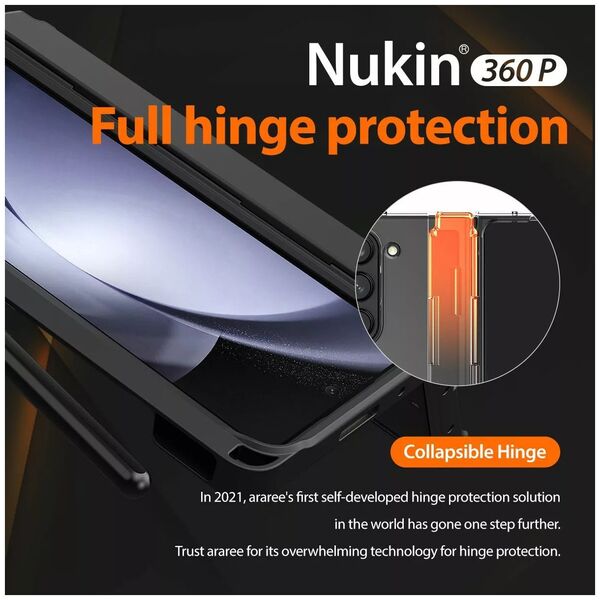 Προμήθεια θήκη Araree Nukin 360 P Sam Z Fold5 F946 μαύρο/μαύρο AR20-01764B 13319588 8809857677340