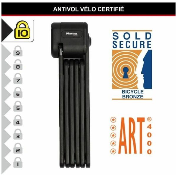 MasterLock Master Lock Πτυσσόμενη κλειδαριά (VdS) με κλειδί 8333EURDPRO 13337804 3520190945556