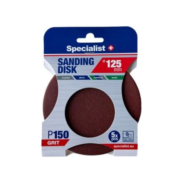 Specialist+ SPECIALIST+ χαρτί λείανσης P150, 125 mm, 5 τεμ. 14417808 4779052491505