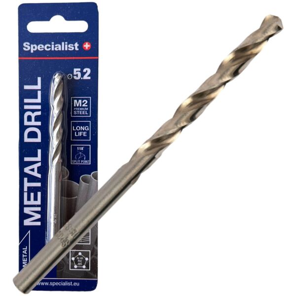 SPECIALIST+ metal drill PREMIUM, 5.2mm, 2 pcs..