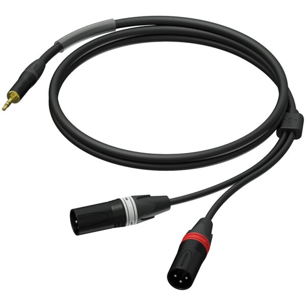 Καλώδιο Procab Καλώδιο PROCAB PRA712/3, 3,5mm (M) στερεοφωνικό βύσμα σε 2x XLR (M) (3m) 14081362 5414795042940