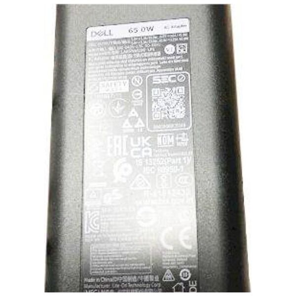 Μετασχηματιστής AC USB-C 65W Dell για τροφοδοσία φορητού υπολογιστή 14174062 5715063204412