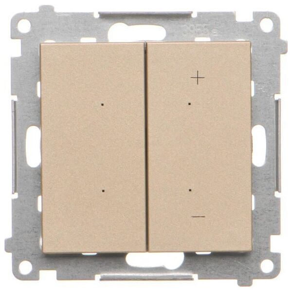 Kontakt-Simon Dimmer Kontakt-Simon 55 TESL1.01/144 για ρυθμιζόμενα LED, μονάδα κλειδιού σαμπάνια ματ 14178564 5902787889210