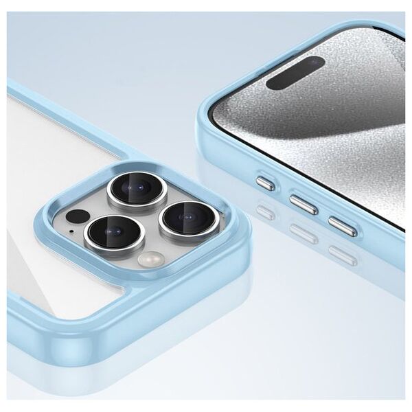 Θήκη Hurtel Outer Space με πλαίσιο gel για iPhone 16 Pro - μπλε 14202360 5907769364952