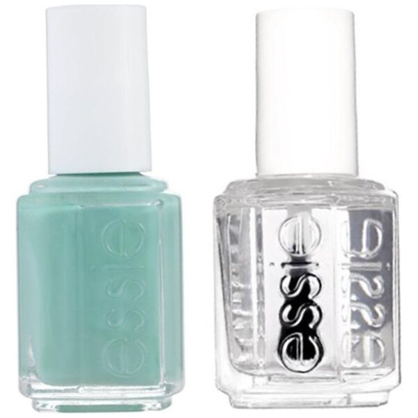 Essie Set Essie: Σμάλτο νυχιών, Vegan, γυαλιστερό φινίρισμα, βερνίκι νυχιών, 99, καραμέλα μέντας μήλο, 13,5 ml + Περιποίηση νυχιών - Good To Go, Top Coat, Λάκα ενδυνάμωσης νυχιών, 5 ml για γυναίκες 13076744 4084200175832