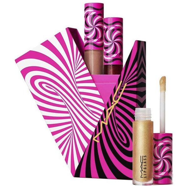 MAC Tiny Tricks Set MAC: Lipglass, Lip Gloss, Optical Delusion, 2,4 g + Lipglass, Lip Gloss, Tiktalk of the Town, 2,4 g + Lipglass, Lip Gloss, Gilty of Trickery, 2,4 g Για γυναίκες 13079870 773602609550