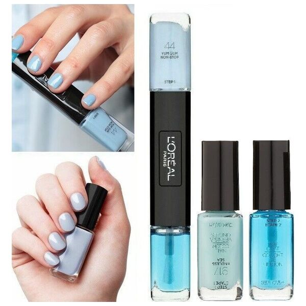 L'Oreal Paris L'Oreal Paris, Infallible, Βερνίκι νυχιών 2-σε-1, 44, Yum Gum Non-Stop, 2 x, 5 ml για γυναίκες 13080626 30120549
