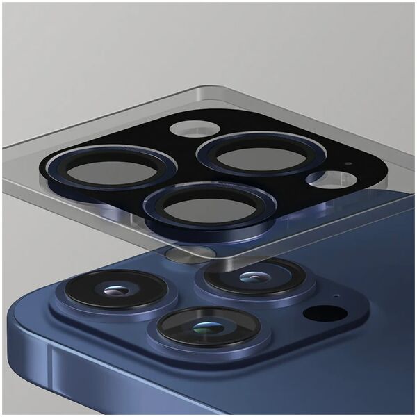 Uniq UNIQ Optix Aluminium Camera Lens Protector iPhone 16 Pro 6.3" / 16 Pro Max 6.9" taupe gold szkło na obiektyw aparatu z aplikatorem