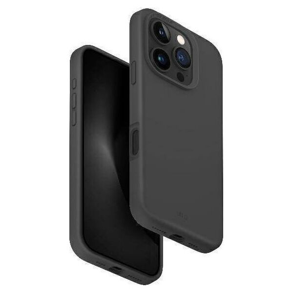 Uniq Etui UNIQ Lino Hue Apple iPhone 16 Pro Max Magclick Charging szary/charcoal grey
