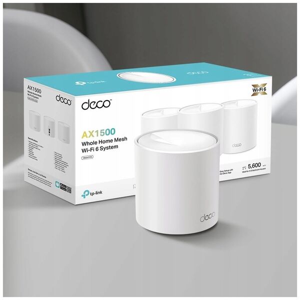 Deco TP-Link X1500 zestaw 3 szt. Access Point Router 802.11ax Wi-Fi 6 nowy