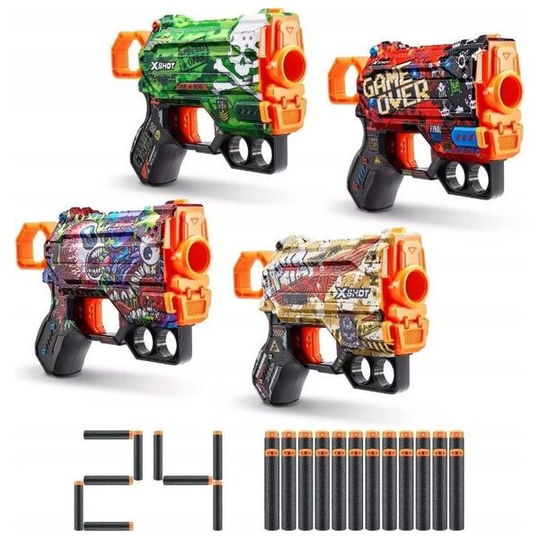 Zuru Zestaw wyrzutni Skins Menace 24 strzałki