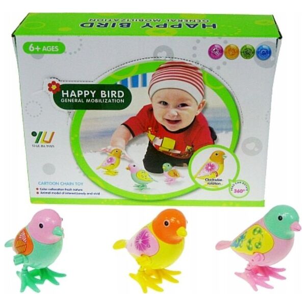 Hipo Ptaszek nakręcany 3kol 12/disp H12898 31867