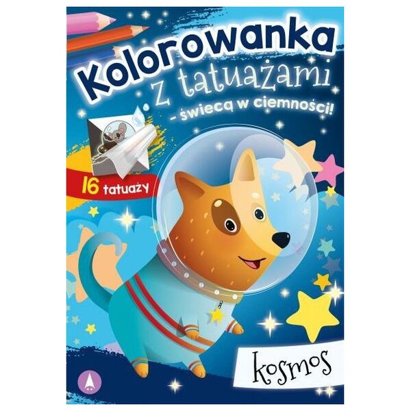 Skrzat Kolorow.z tatuażami świeci w ciemn.Kosmos 76066