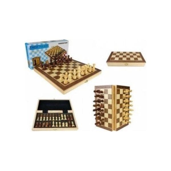 Szachy dewn magn Premium 29,5x29,5 WKGRA-14 18056