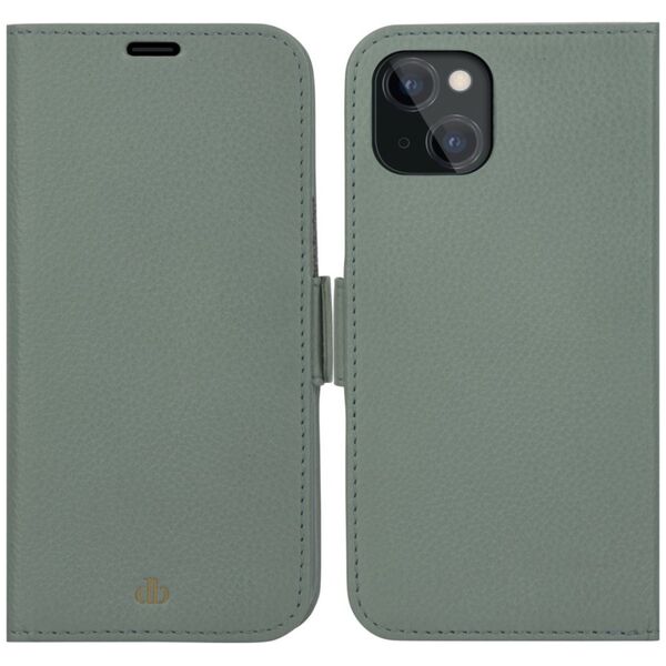 dbramante New York - iPhone 13 6.1" - Greenbay - full grain pebbled leather cover