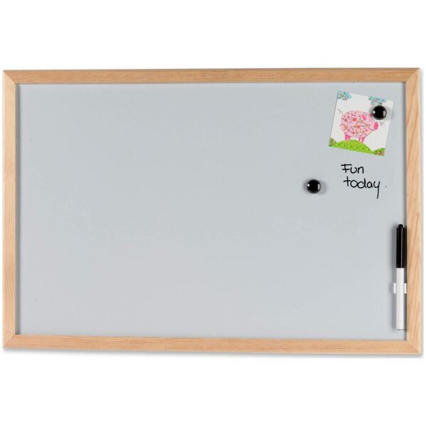 Λευκός Πίνακας NAGA 60 x 40 cm μαγνητικός μελάνι με τρέσα. 1 og μαρκαδόρος 2 μαγνήτης Hvid 60x1,5x40mm (1stk) 13957619 5708573115033