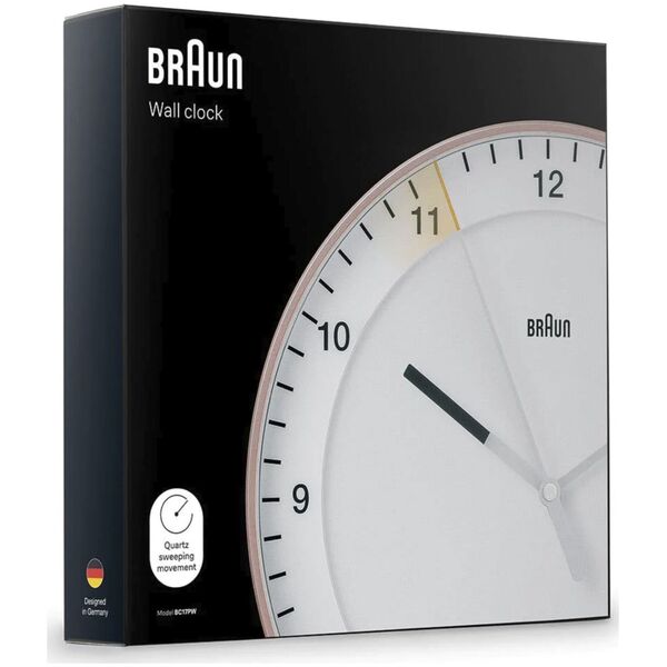 Braun Braun BC 17 PW DCF Ρολόι τοίχου ραδιοφώνου ροζ/λευκό 13965833 4007218671103
