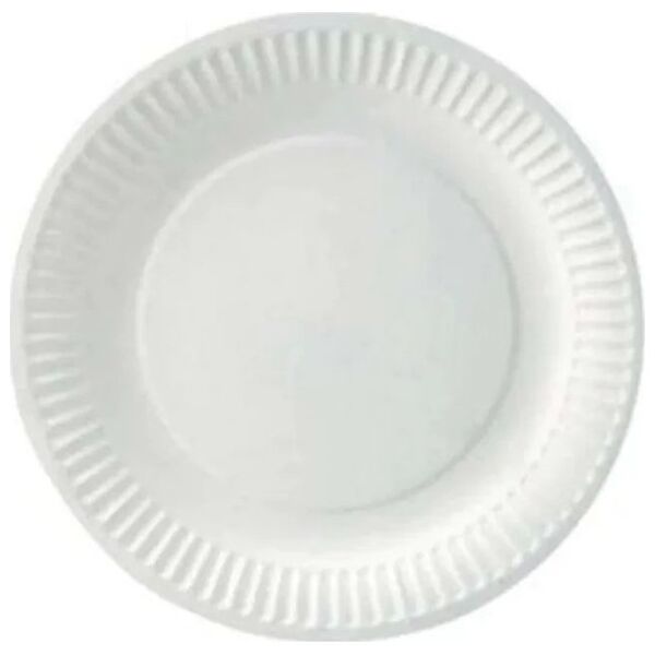 Paptallerken Catersource Ø18 cm FSC-mærket bionedbrydelig Hvid,100 stk/pk 14008305 6416479012545