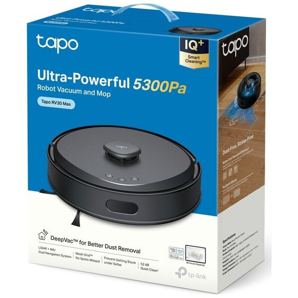 TP-Link Tapo RV30 Max 0,4 l Bez worka Czarny