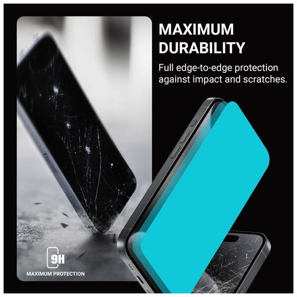 Crong Privacy 3D Armour Glass - Hartowane szkło prywatyzujące iPhone 16 / iPhone 15