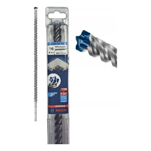 Wiertło Bosch BOSCH SDS max-8X 16x600x740mm - 2608900216 EXPERT RANGE
