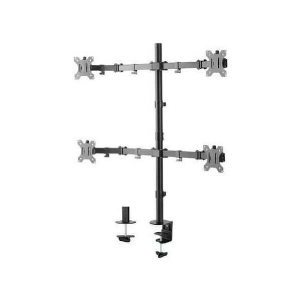 Neomounts Uchwyt biurkowy na 4 monitory 13'' - 27'' FPMA-D550D4BLACK