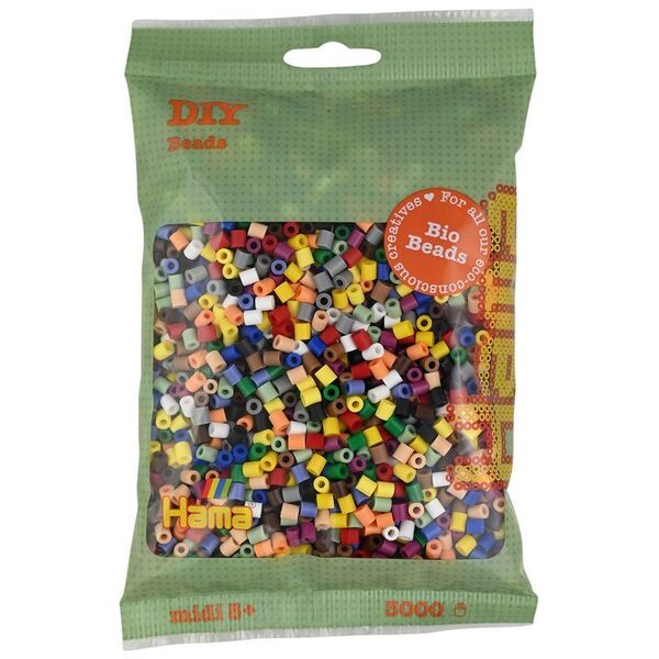 Revell Hama BIO midi perler 3000stk mix 199 (15 farver) 14396887 28178911997