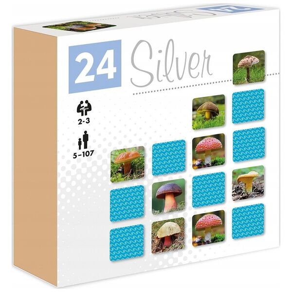 Memosy Grzyby 24 Silver 28942