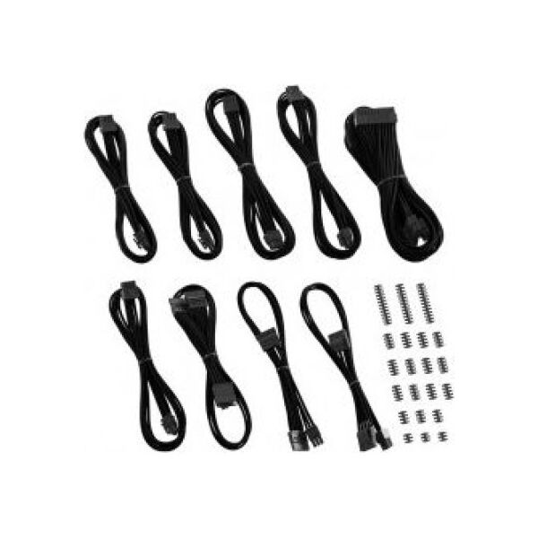 CableMod Zestaw kabli, Czarny (ZUAD-1026)