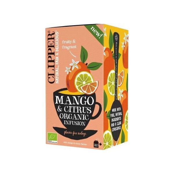 Clipper Clipper - Mango & Citrus Organic Infusion - Herbata 20 Torebek