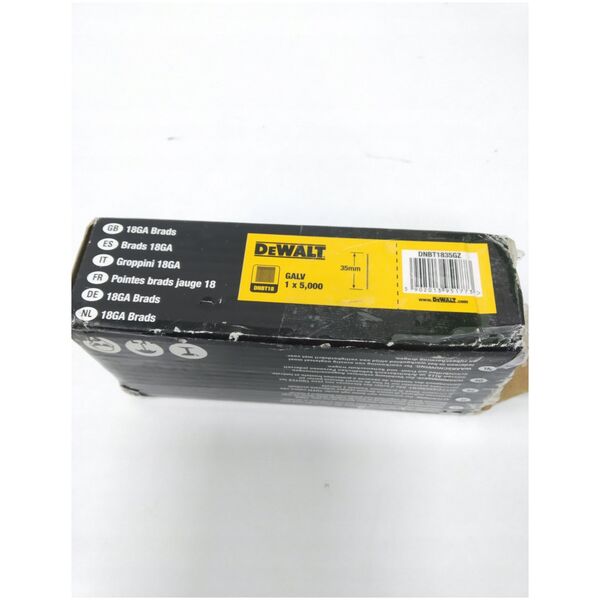 DEWALT NAILS 18GA 0deg 1.25x38mm GALVANIZED 5M for DC602, DC608, DPN1850PP