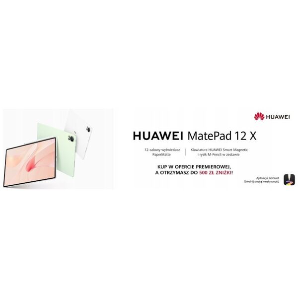 Huawei MatePad 12X 12/256GB PaperMatte WiFi zielony + klawiatura + rysik