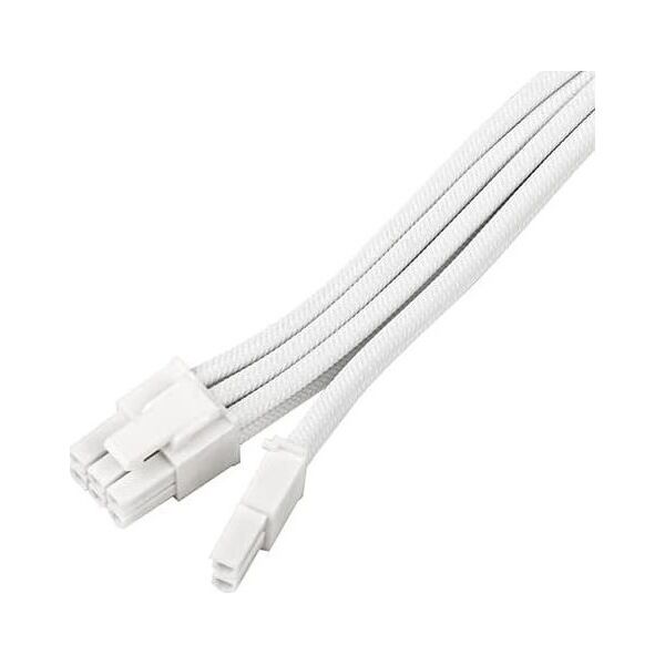 Καλώδιο επέκτασης τροφοδοτικού SilverStone SilverStone SST-PP07E-PCI8W-V2, PCIe 8pin (6+2) (λευκό, 30cm) 11814764 4710679815305