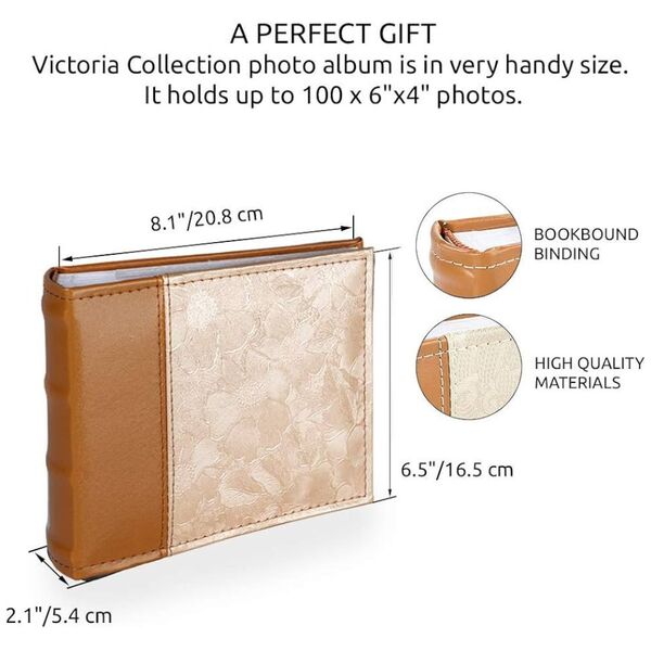 Victoria Collection Album B 10x15/100M Flower-3, χρυσό 13991541 4741326101274