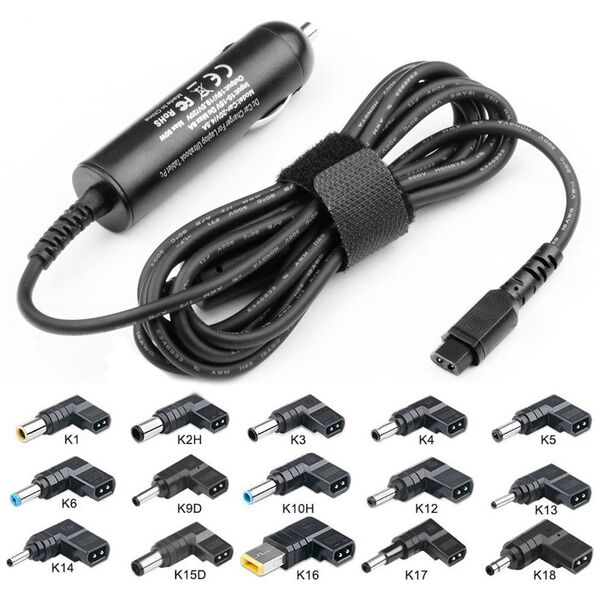 Ładowarka MicroBattery Car Adapter Jednoczęściowa  (MBXUN-90W-DC0001)