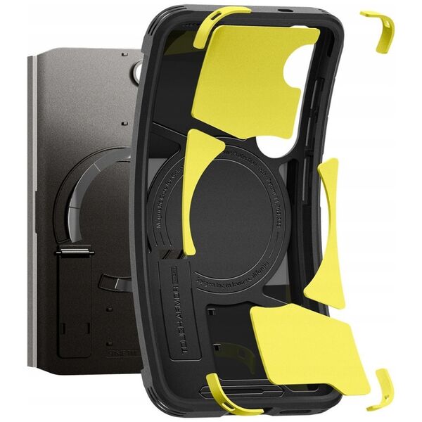Etui Spigen Tough Armor MagSafe do        Samsung Galaxy S25 zielony