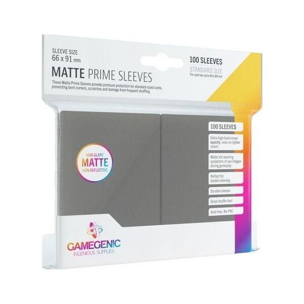 Rebel Gamegenic: Matte Prime CCG Sleeves 66x91mm Grey