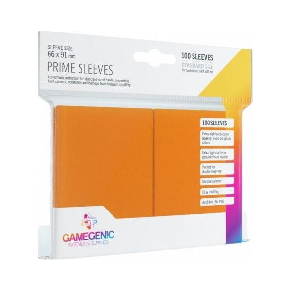 Gamegenic Gamegenic: Prime CCG Sleeves (66x91 mm) - Orange, 100 sztuk