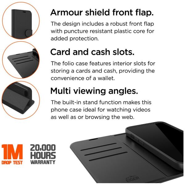 Μαύρη θήκη Eiger Eiger North Folio Google Pixel 9 Pro XL 13920540 5055821775878