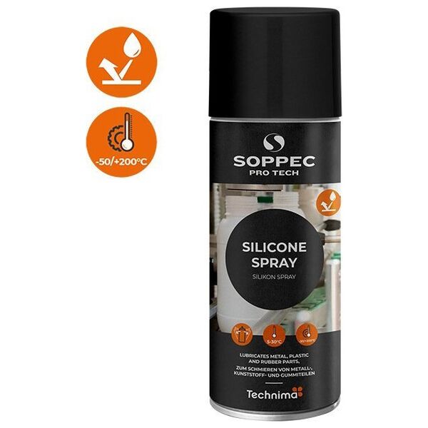 Dell Soppec Pro Tech Silikonespray Glidemiddel 400ML - 2019947 14116633 3598300016038