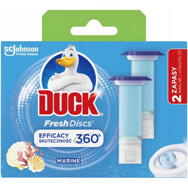 Duck, Żelowy krążek toaletowy, Marin, 2 x 36 ml