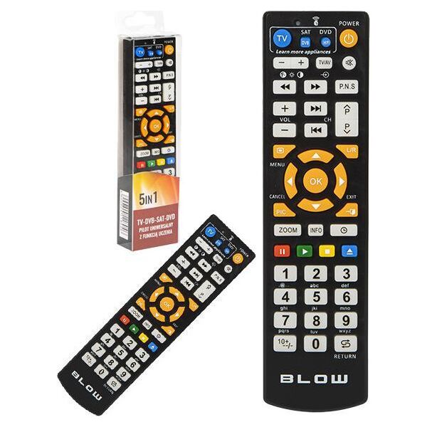 Pilot RTV Blow PILOT UNIWERSALNY SAMOUCZĄCY do TV DVD SAT DVB 5w1