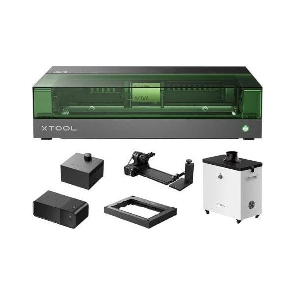 xTool Grawerka laserowa 2w1 xTool S1 40W - zestaw All-in-One (Czarny)