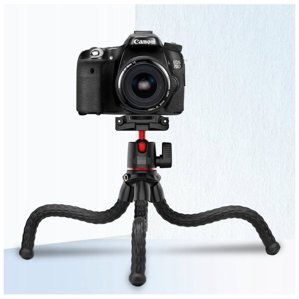 Statyw Apexel Giętki Statyw Elastyczny 3w1 Uchwyt Pilot Bluetooth Do Telefonu Smartfona / Aparatu Dslr / Kamery Gopro Sjcam Xiaomi Dji Insta360 / Apl-jj025