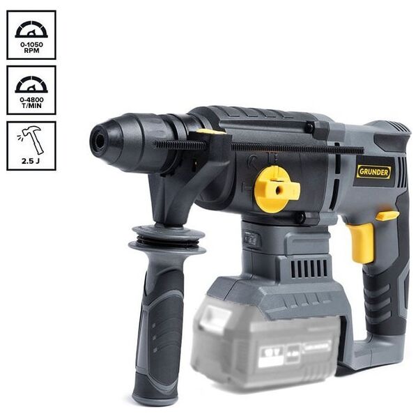 Młotowiertarka Sourcing ROTARY HAMMER AKUM Z0C-SKT-LD2658 18V BL