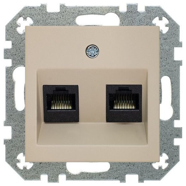 Liregus IKL-002-01.R/ONC COMPUTER SOCKET 2XRJ45 13475895 4770025000762