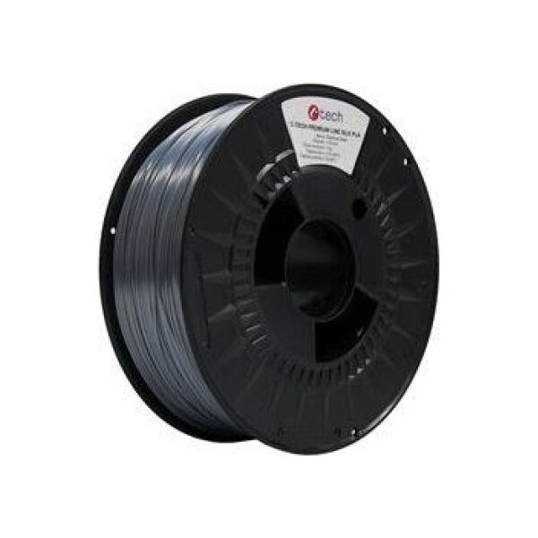 C-Tech C-TECH Tisková κορδόνι (νήμα) PREMIUM LINE, Silk PLA, čedičová šedá, RAL7012, 1,75mm, 1kg 13671289 8594125014438