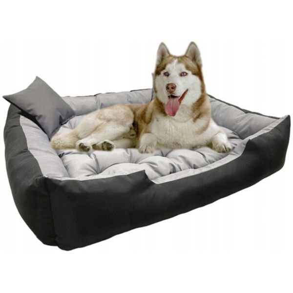 AIO Europe Legowisko dla psa ECCO 130x100 / 145x115 cm szaro-czarne