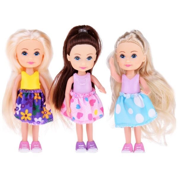 Urocze mini laleczki do zabawy Lalka 12 cm 6szt ZA4755